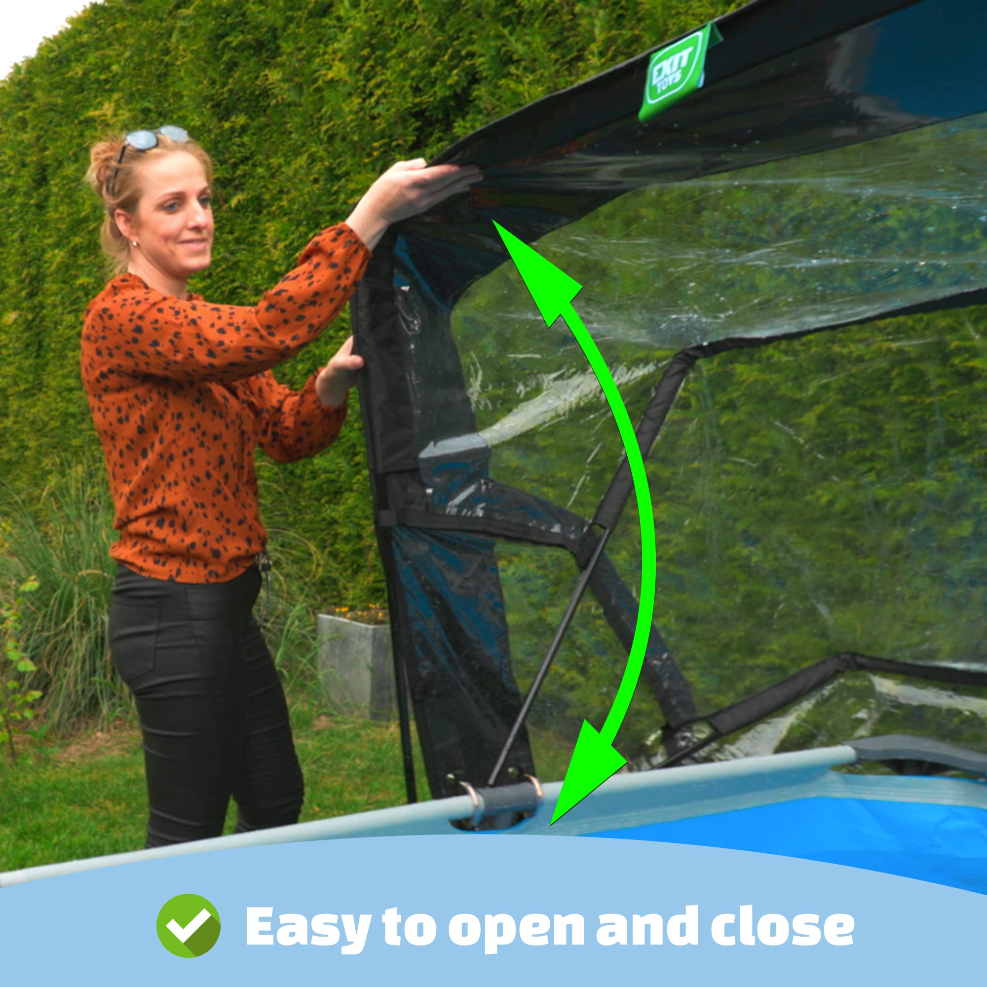 Pool Dome 10x6.6ft - Universal for Rectangular Pools - Keeps Water Warm and Clean - Protects Against Wind and Debris - Excellent Customer Service - Suitable for EXIT and Other Frame Pools