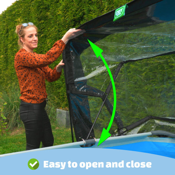 Pool Dome 10x6.6ft - Universal for Rectangular Pools - Keeps Water Warm and Clean - Protects Against Wind and Debris - Excellent Customer Service - Suitable for EXIT and Other Frame Pools