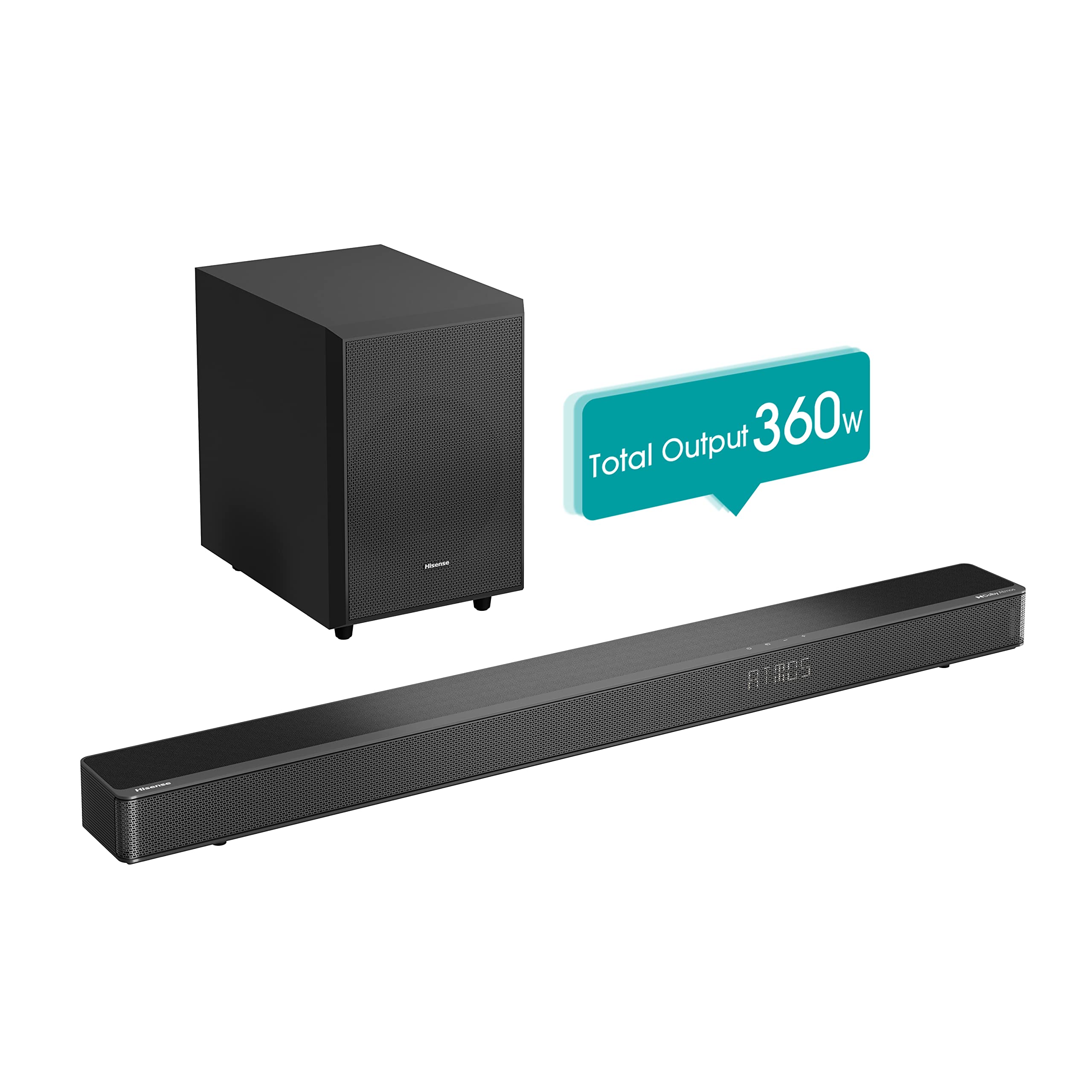 Hisense AX5125H 5.1.2 Channel 500W Dolby Atmos Soundbar with Wireless Subwoofer& Up Firing Speakers& Turly Wireless Rear Speakers