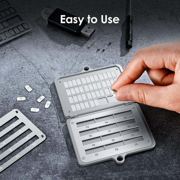 ELLIPAL Crypto Seed Phrase Backup, 316 Stainless Steel Metal Seed Phrase Storage with Lock Hole, 24 Words Backup, Compatible with BIP39 Hardware