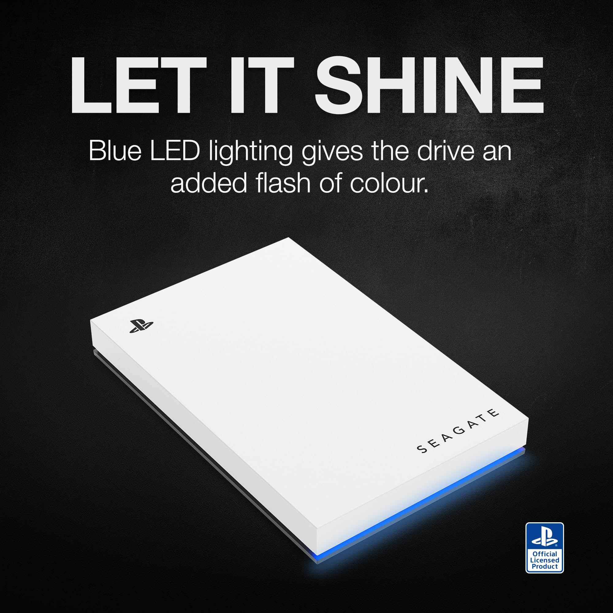 Seagate Game Drive for PS4/PS5 5TB, External HDD, USB 3.0, Officially Licensed, Blue LED, incl 2 weeks Playstation+ (STLV5000202)
