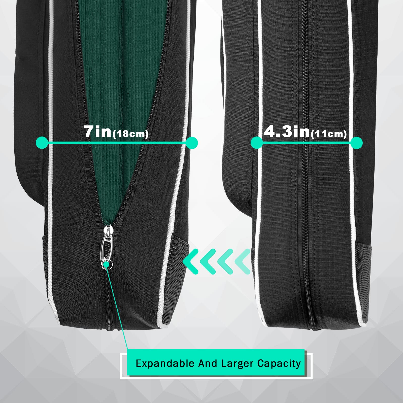 LZFAN Expandable Golf Club Carry Bag, Golf Travel Bag Holds A Full Set of Clubs, Golf Sunday Bag Practice Bag