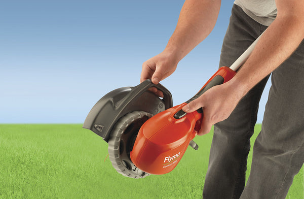 Flymo Contour 500E Electric Grass Trimmer and Edger, 500 W, Cutting Width 25 cm, Orange