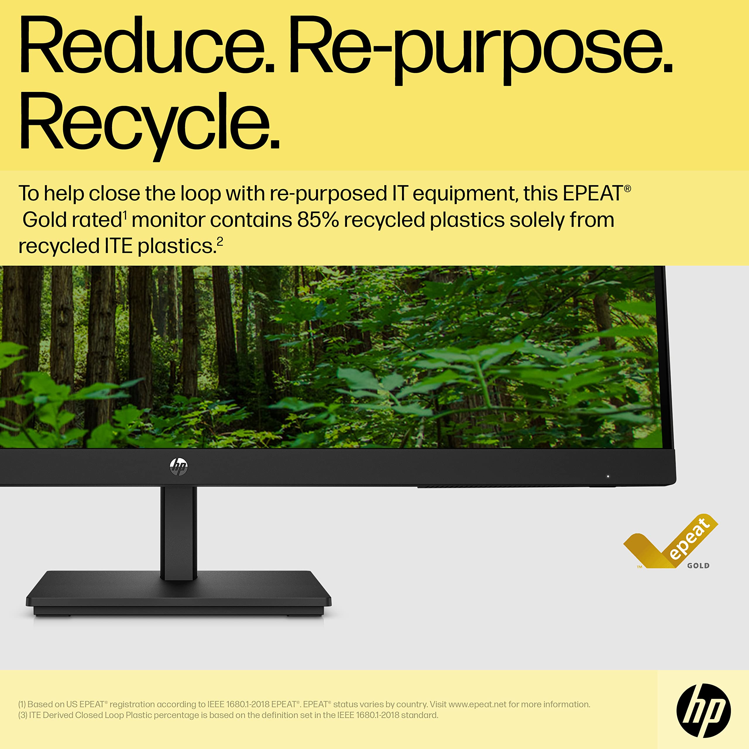 HP 24 Inch FHD Monitor | Full HD VA LCD Display | 75hz Refresh Rate | 250 Nits Brightness | 3000:1 Contrast Ratio | AMD FreeSync Technology | Adjustable Tilt | 1x HDMI 1.4, 1x VGA | Black | V24v G5