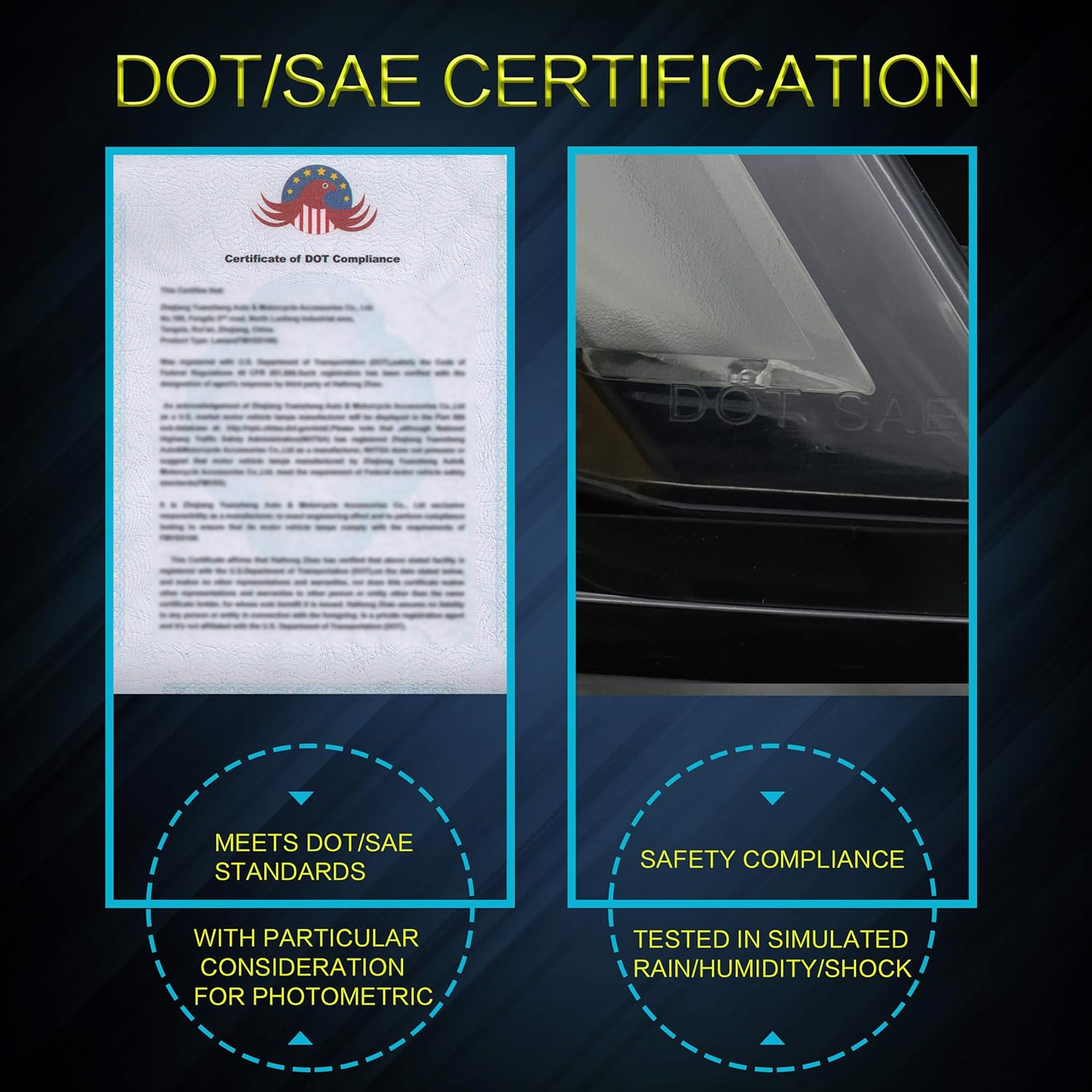 VLAND LED Tail lights Assembly Compatible with Ford Mustang 2015-2020, Rear Lights with Sequential Amber+Red Turn Signal (5 Lighting Modes) Smoked