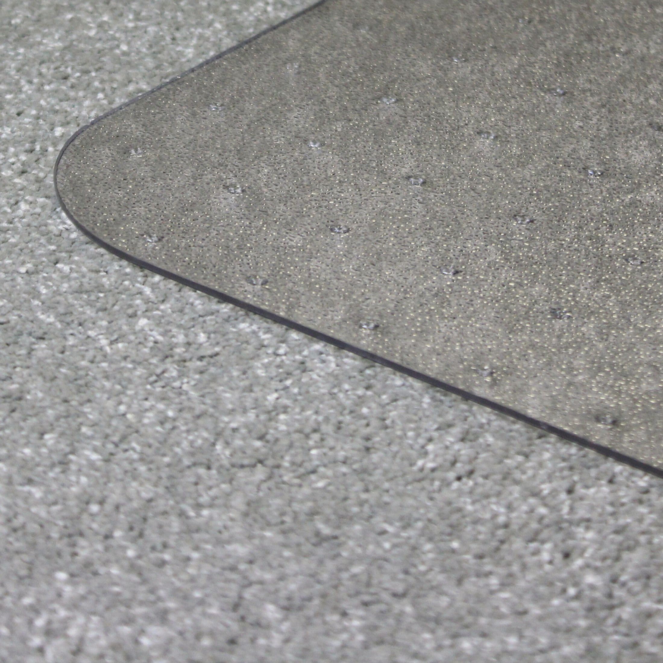 Marvelux 90 x 120cm (36" x 47") Heavy Duty Premium Polycarbonate Rectangular Office Chair Mat for Low, Standard and Medium Pile Carpets, Transparent