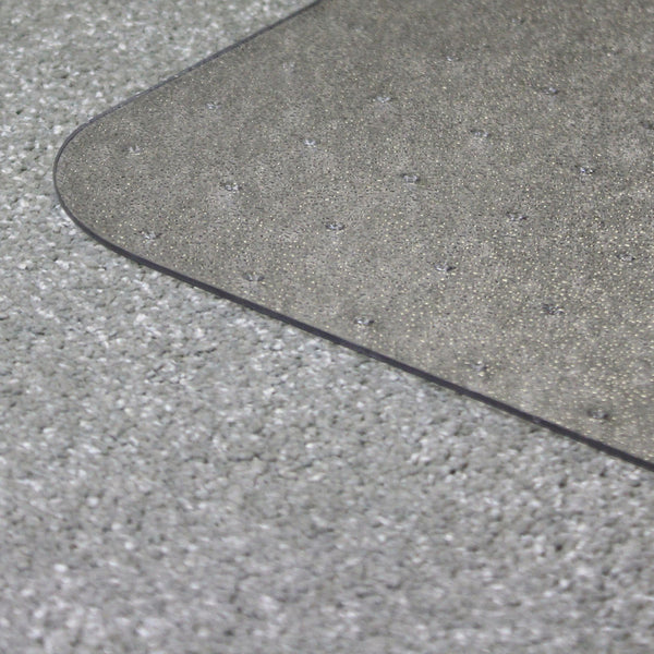 Marvelux 90 x 120cm (36" x 47") Heavy Duty Premium Polycarbonate Rectangular Office Chair Mat for Low, Standard and Medium Pile Carpets, Transparent