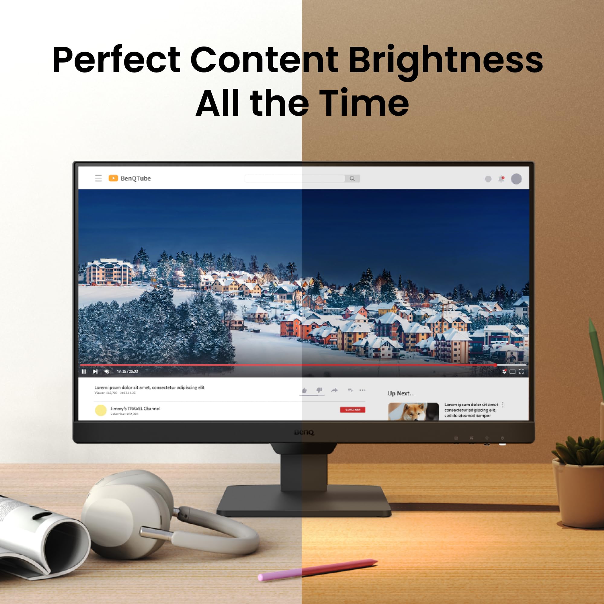 BenQ GW2790E 27 Inch Monitor, Gaming 100Hz, Full-HD, IPS, Eye-Care, HDMI, DP