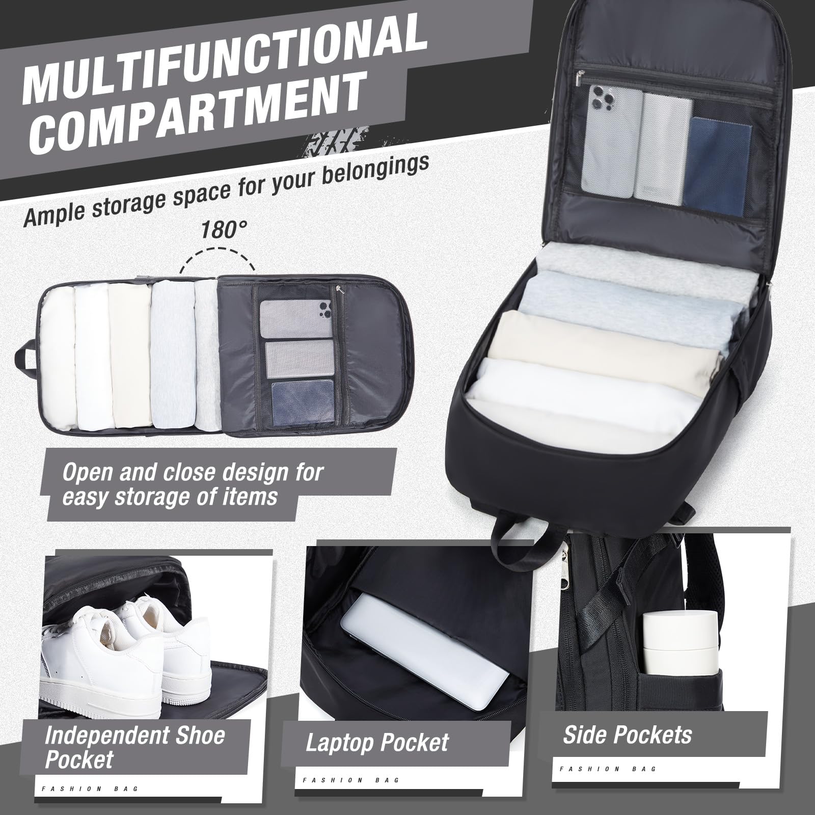 HYC00 Motorcycle Backpacks for Men Women Waterproof Motorbike Helmet Bag,Motorcycle Accessories,Motorcycle Helmet Backpack,Laptop Rucksack Travel Backpacks School Bags Hiking Treeking Rucksack Daypack