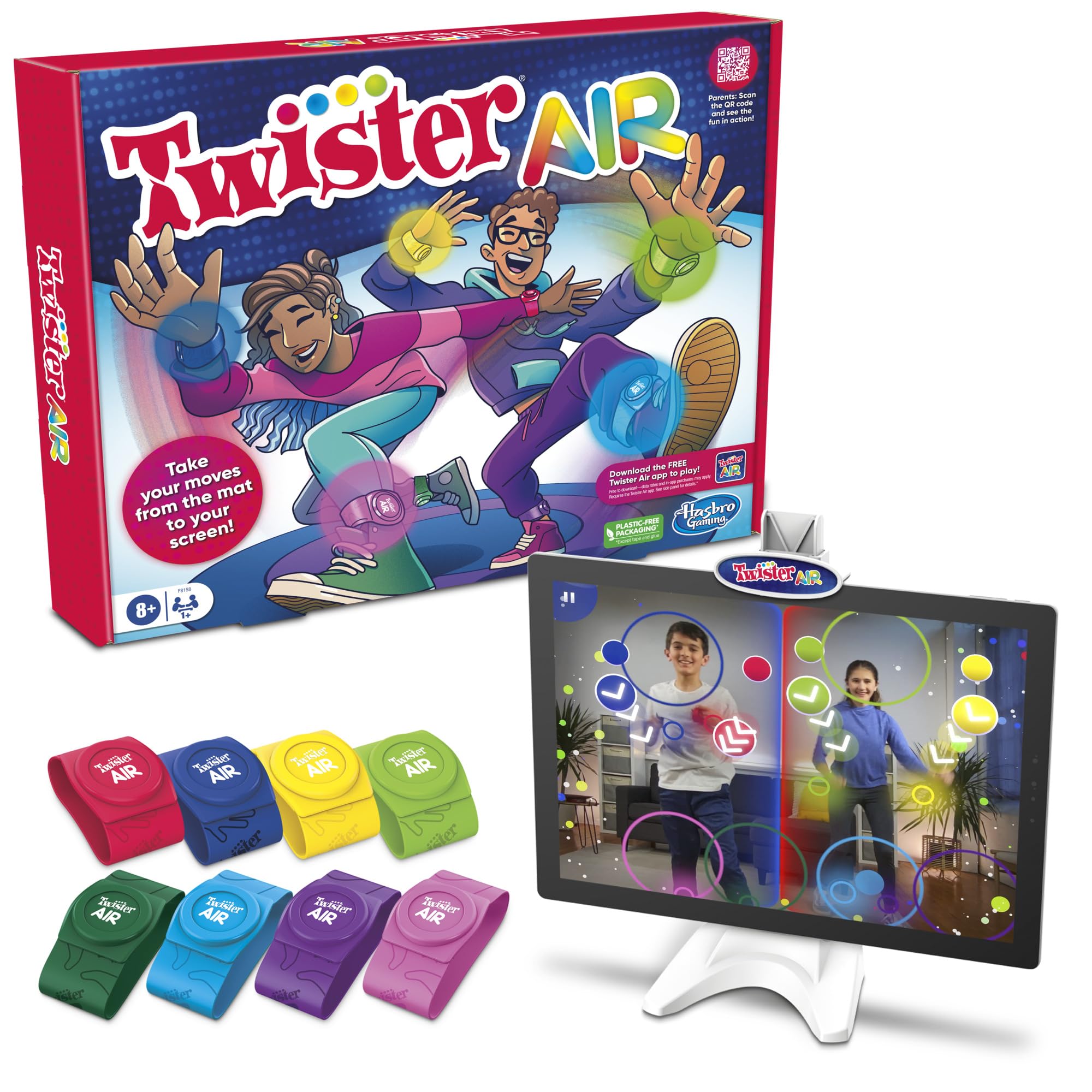 Hasbro Gaming Twister Ultimate: Bigger Mat, More Coloured Spots, Family, Kids Party Game Age 6+; Compatible with Alexa (Amazon Exclusive)