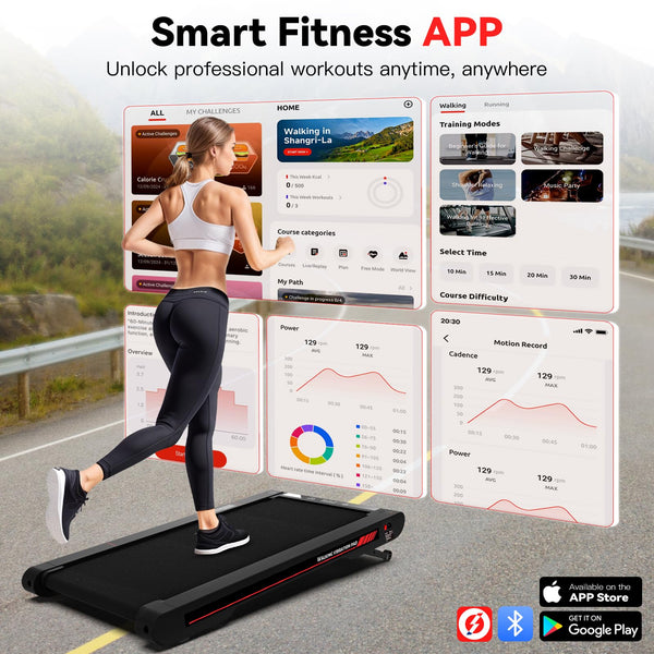 Lysole 4 in 1 Walking Vibration Pad, Under Desk Treadmill, 4 Vibration Modes, Portable Vibration Walking Pad for Homes and Offices