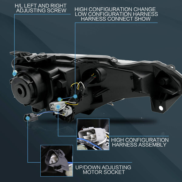 VLAND LED Tail Lights Compatible with Toyota 86 GT86 2012-2020/Subaru BRZ 2013-2020/Scion FR-S 2013-2020, Full LED Rear Light with Sequential Indicator, Red White Lens