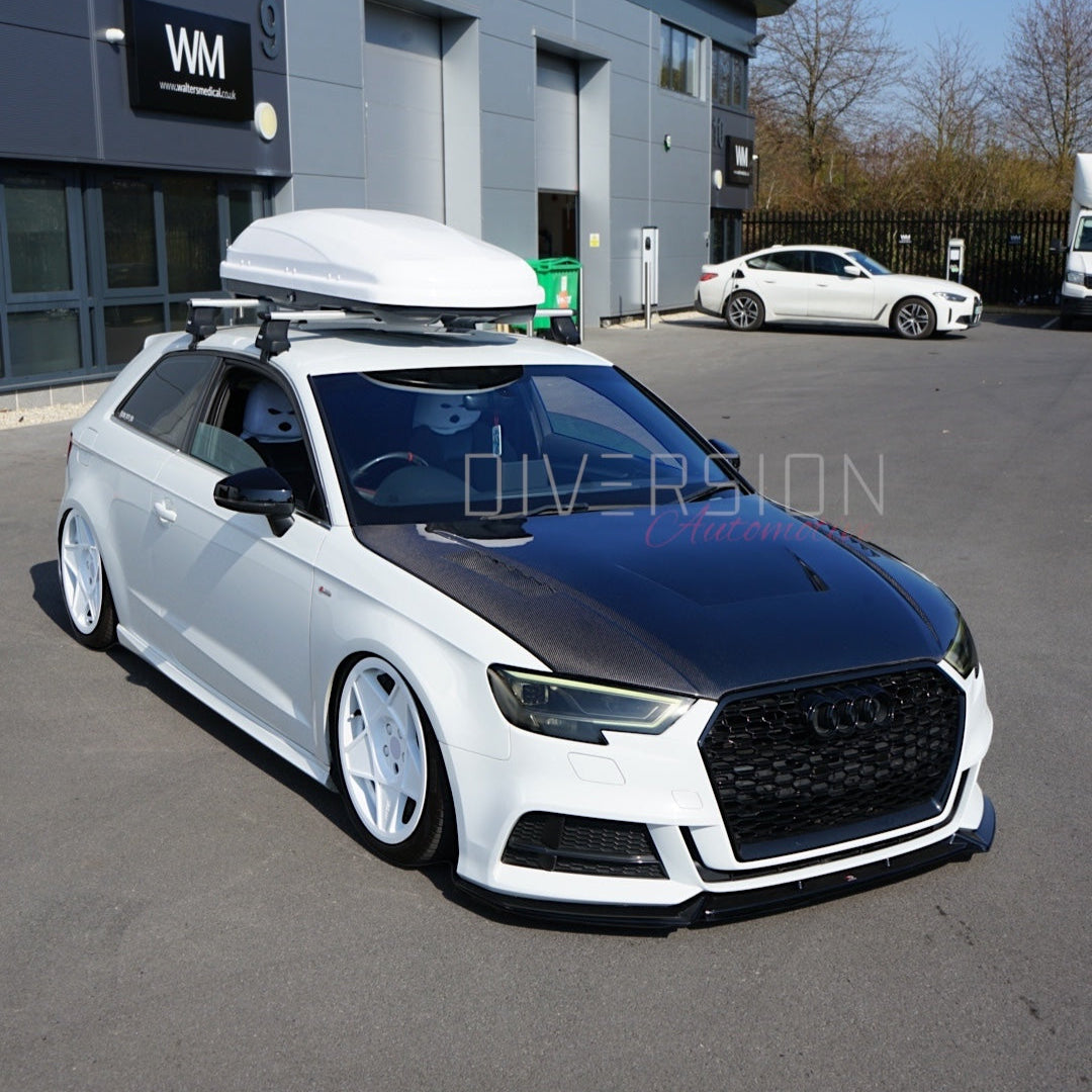 Audi A3/S3/RS3 8V Hatchback LY Style Genuine Carbon Fibre Bonnet (2012-2020) - DAS