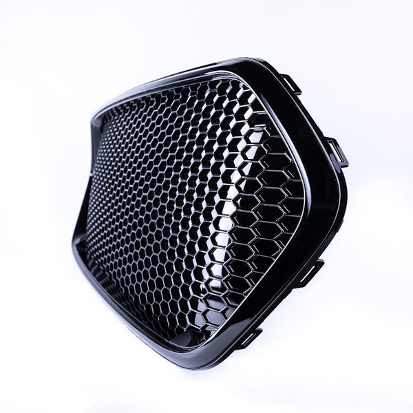 For  Ford Transit Custom Gloss Black Honeycomb Grille Set - Pre-Painted and Ready to Fit