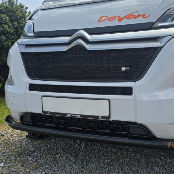 For Fiat Ducato Gloss Black Lower Bumper Honeycomb Grille | Van-X