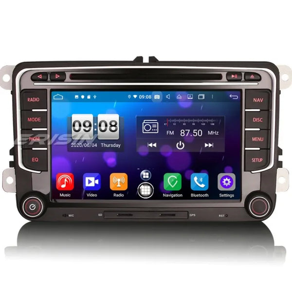 ES8735V Octa-Core 7" Android 12.0 Car Stereo GPS SatNav Radio for VW / SEAT / SKODA Amarok Tiguan T5 Toureg Passat Golf MK5 6 Caddy Touran Polo EOS Jetta DSP CarPlay