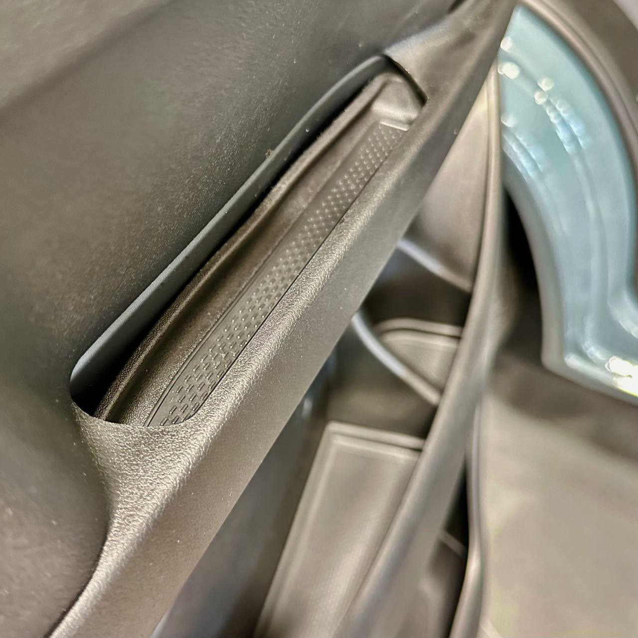 For Vauxhall Movano Rubber Door Liner Pocket Inserts - Black - Van-X