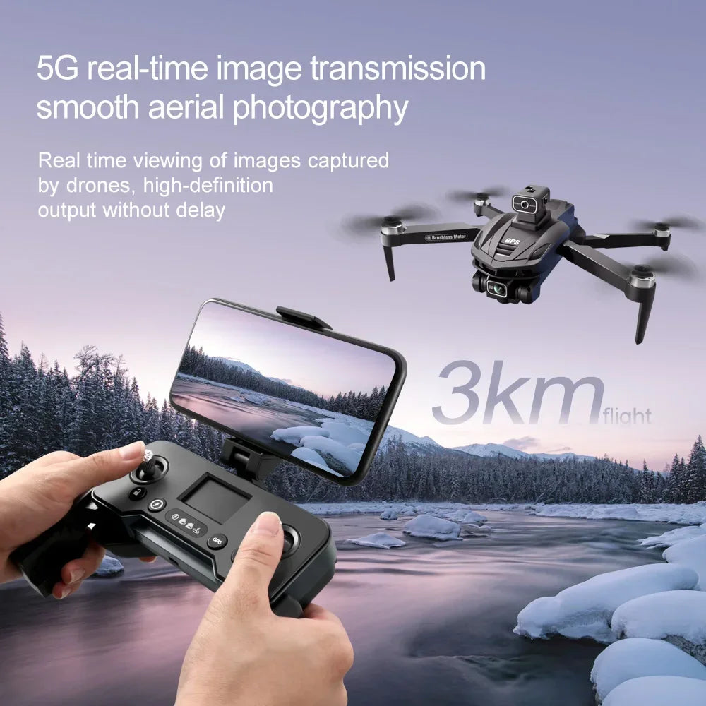 V168Pro Drone 5G GPS Professional 8K HD Aerial Photography Dual-Camera Omnidirectional Original Obstacle Avoidance Drone