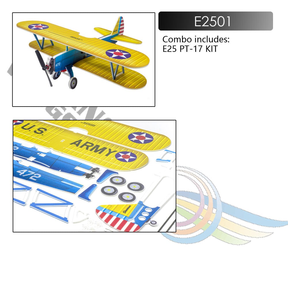 Dancing Wings E25 450mm PT-17 R/C Aircraft Kit