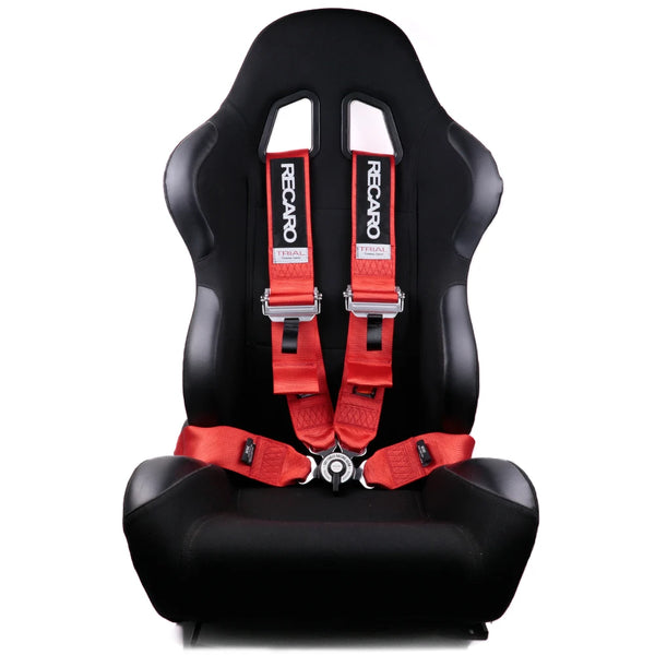 Racing JDM 4 Point 3 Inch Seat Belt Adjustable Sport Drift Snap-On Harness Quick Release Shoulder Strap Seatbelt for RECARO