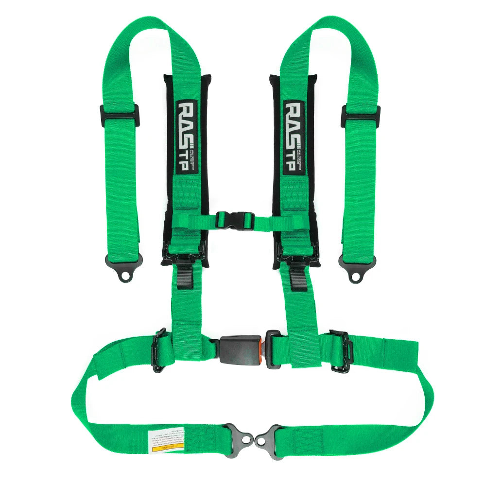 RASTP-Universal Racing Seat Belt 2-inch Four Point With Sponge Bolt Mounting  High Grade Strap Nylon Belts Safety Harness BAG091