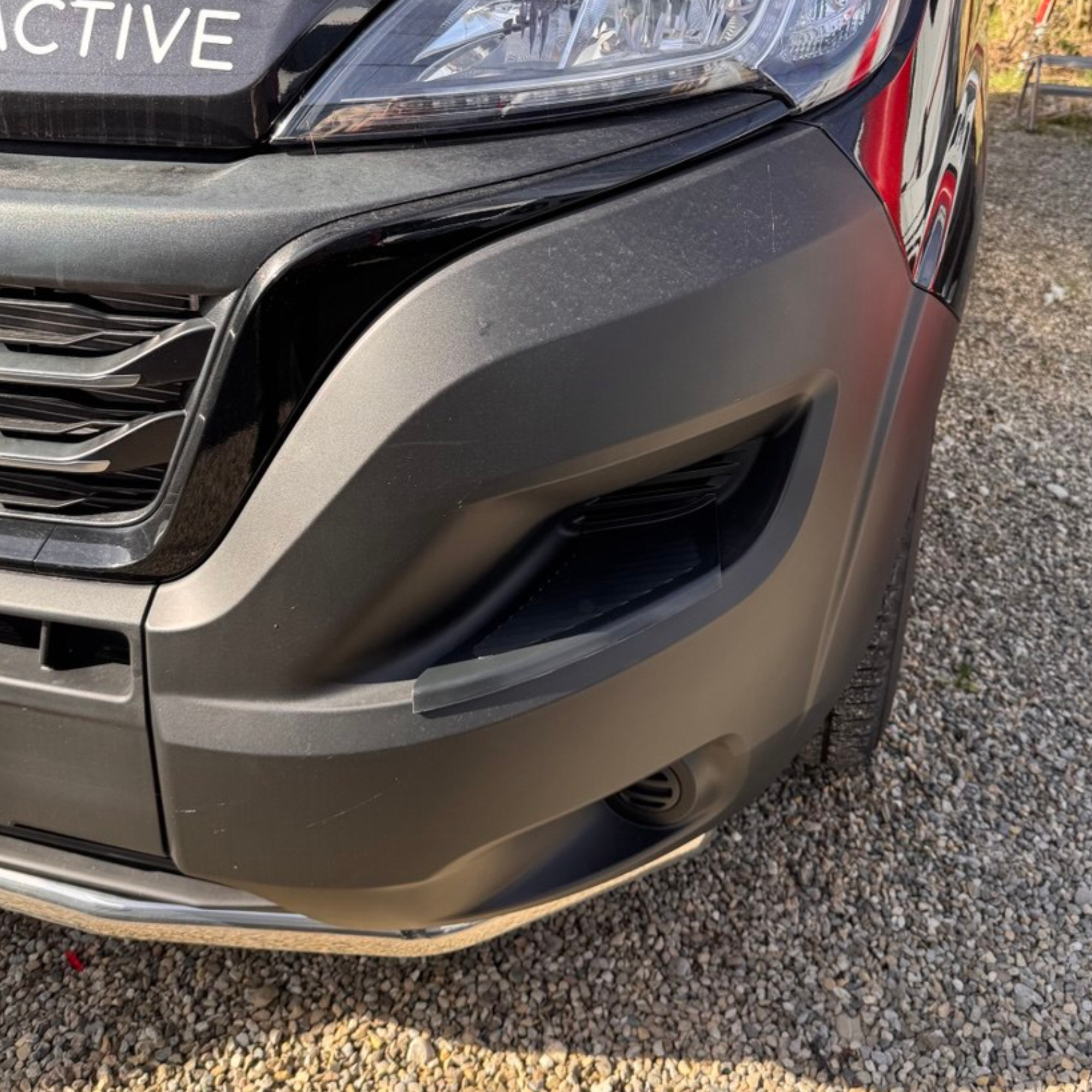 For Vauxhall Movano Front Bumper Step Protectors – Black, Set of 2 | Durable Vehicle Accessories