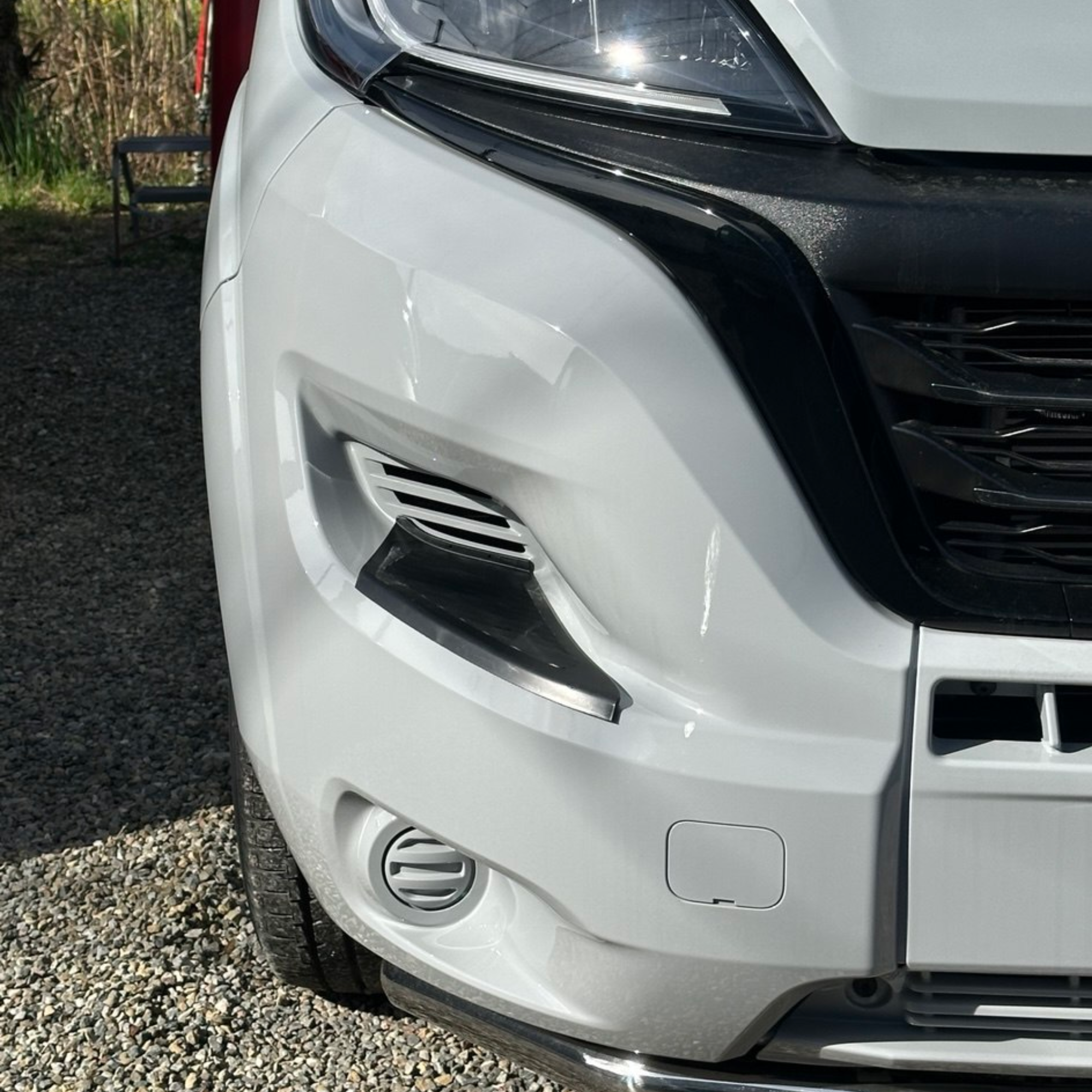 For Peugeot Boxer Front Bumper Step Protectors – Black, Set of 2 | Durable Vehicle Accessories