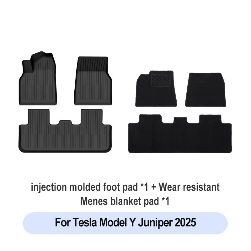 For Tesla Trunk Mat Model Y Model 3 high land Floor Mat 2021-2025 Luggage Mat TPE waterproof Anti-Slip Set Floor Liner Mat