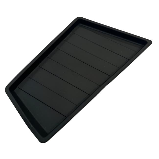 For Fiat Scudo Door Pocket Rubber Inserts / Mats - Black