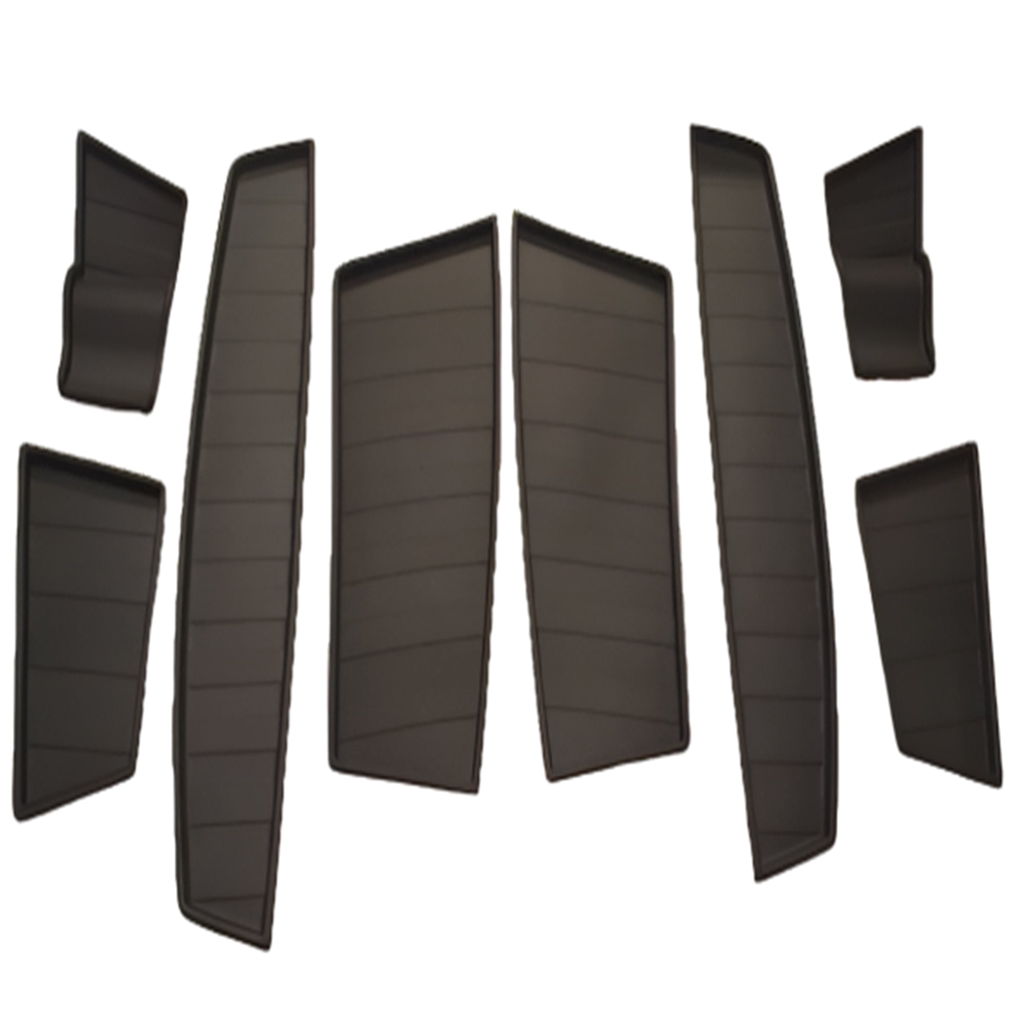 For Peugeot Expert Door Pocket Rubber Inserts / Mats - Black | Van-X