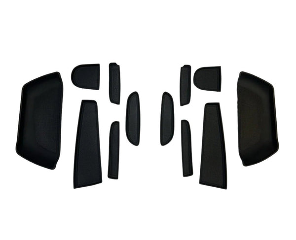 For Fiat Ducato RAM ProMaster Rubber Door Pocket Liner Inserts - Black - Van-X | Premium Door Storage Solution