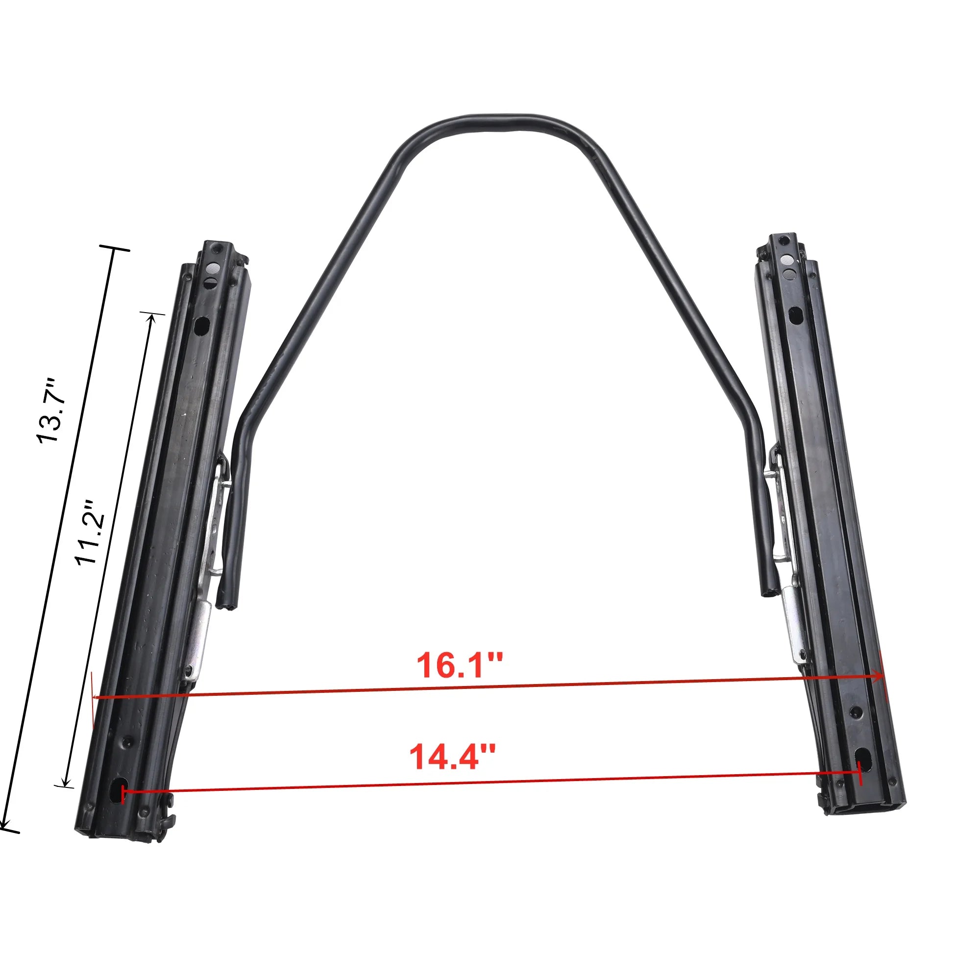 New Style Black PVC Leather Gray Stitch Racing Boat Seats Bracket With Double Rails Race Car Seats 1082