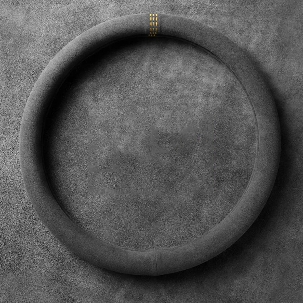 38cm Suede Leather Car Steering Wheel Cover Wear-Resistant For BMW E90 F01 F06 F10 F15 F16 F20 F21 F25 F26 F30 F32 F82 M3 G20 X5