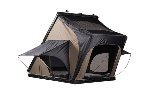 WEIER Vehicle Mounted Tent - For Car / RV / Pickup / Van / Camper / 4x4 + Ladder + 7cm Mattress + Light + Shoe Bag