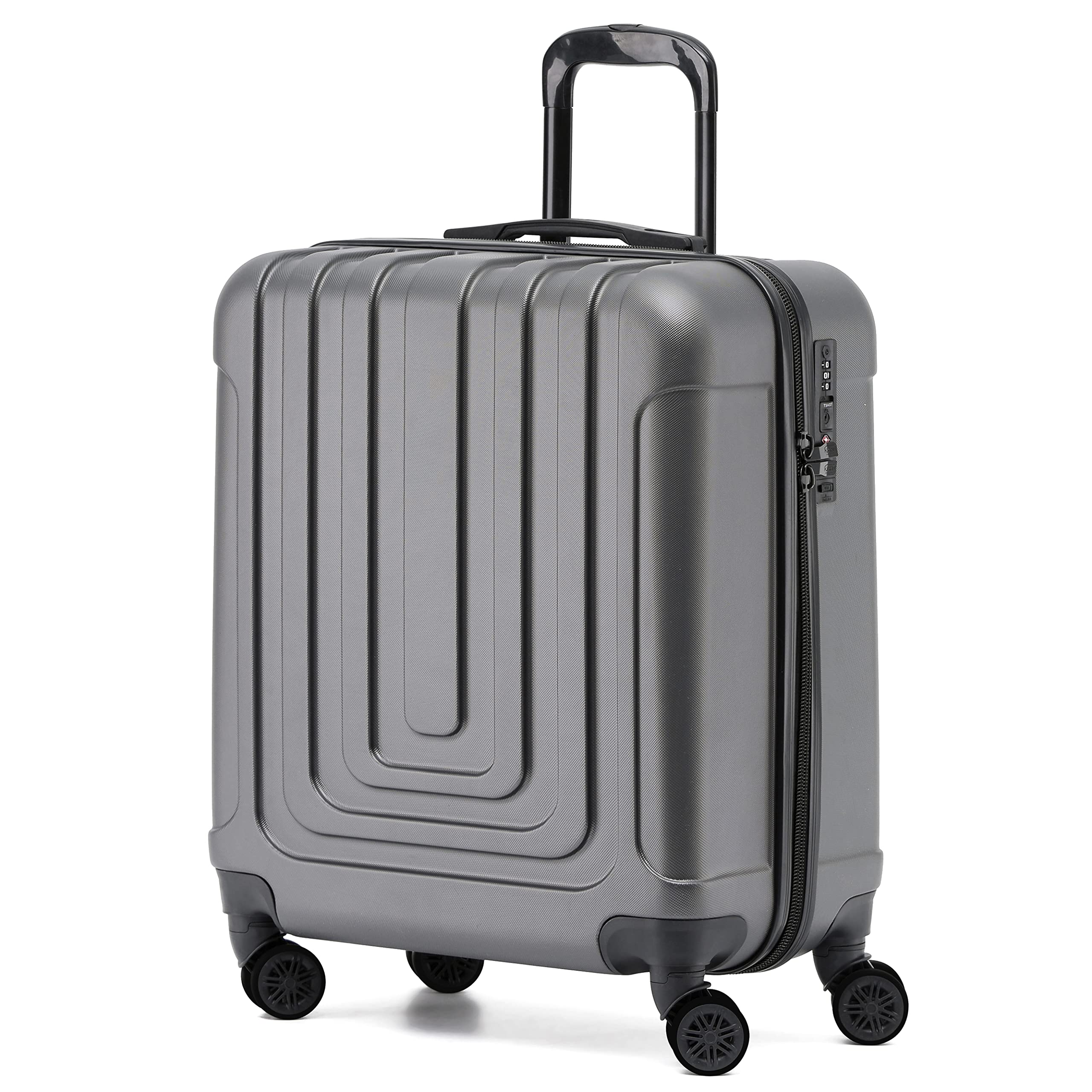 Flight Knight Premium Lightweight Suitcase - Built-in TSA Lock - 8 Spinner Wheels - ABS Hard Shell Check in Highly Durable Luggage - Medium - 67x45x26cm