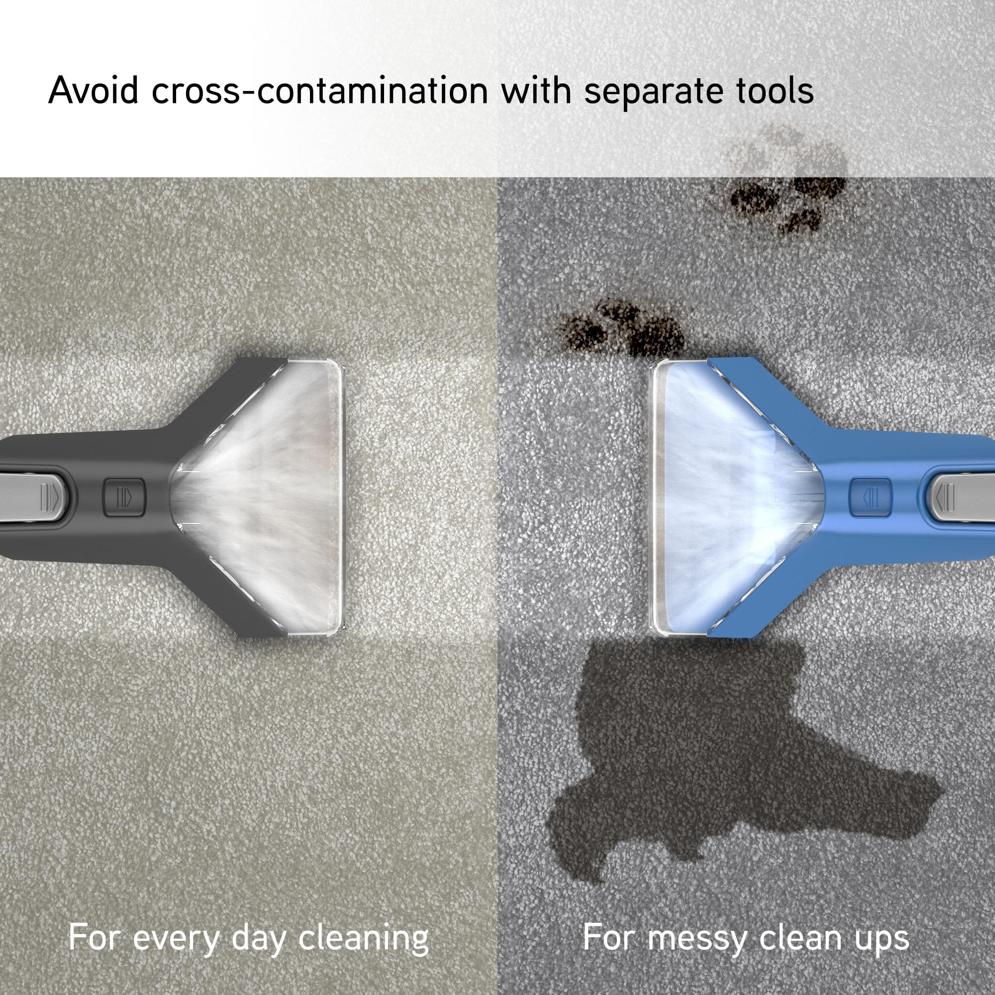 Vax CDCW-CSXA SpotWash Duo Spot Cleaner, Car, Upholstery, Sofa Carpet Cleaning Machine, Included Pet Tool & Solution Removes Spills & Stains, Portable and Compact Design, 1 Liter, Grey/Blue