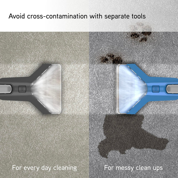 Vax CDCW-CSXA SpotWash Duo Spot Cleaner, Car, Upholstery, Sofa Carpet Cleaning Machine, Included Pet Tool & Solution Removes Spills & Stains, Portable and Compact Design, 1 Liter, Grey/Blue