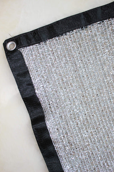 JEXUSUY 70% 10 ft x 20 ft Aluminet Shade Cloth Panels with Grommets