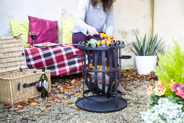 La Hacienda Vancouver Black Firebasket,45x45x56cm