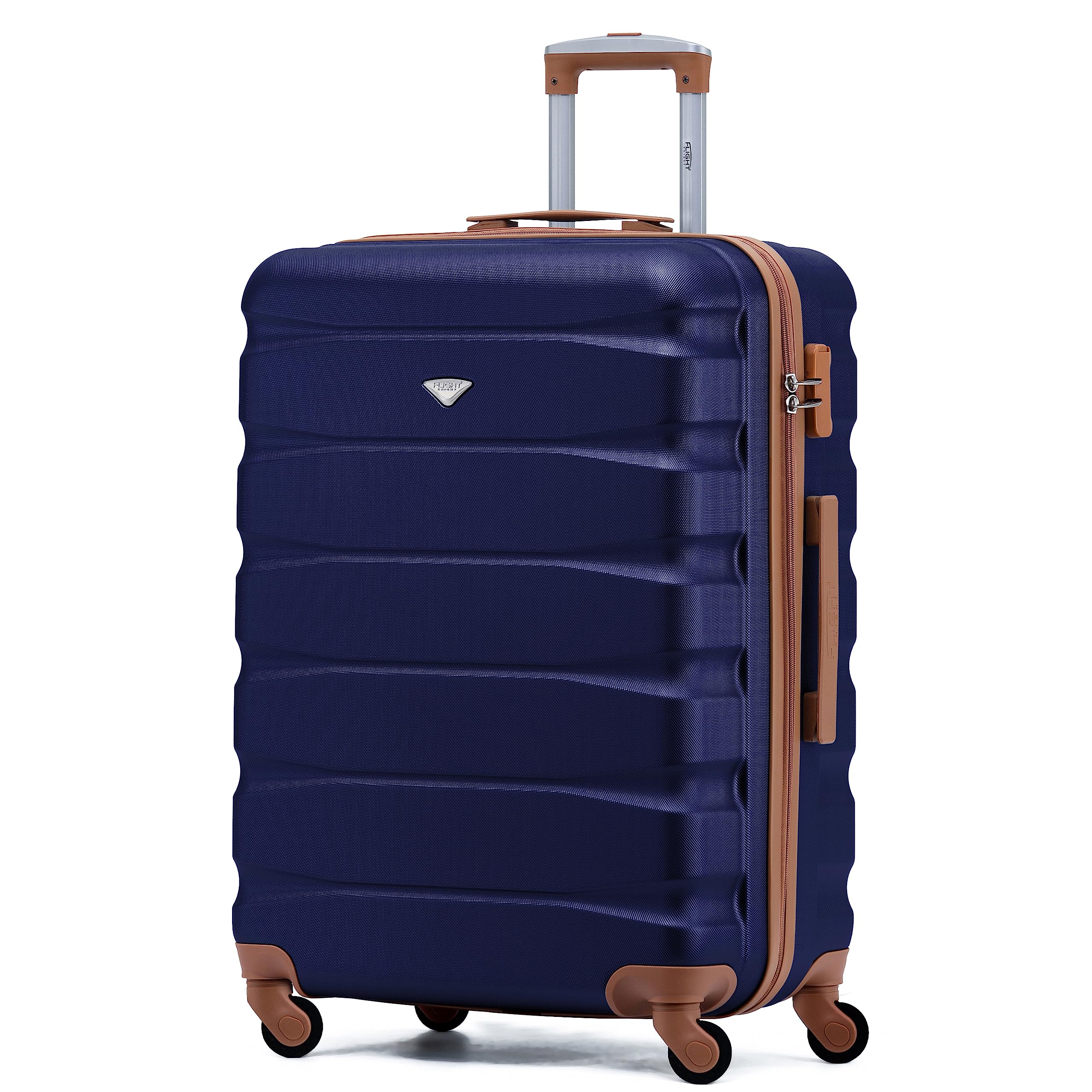 Flight Knight Set of 3 Lightweight 4 Wheel ABS Hard Case Suitcases Cabin & Hold Luggage Options Approved for Over 100 Airlines Including easyJet, British Airways, Ryanair, Jet2 & Many More