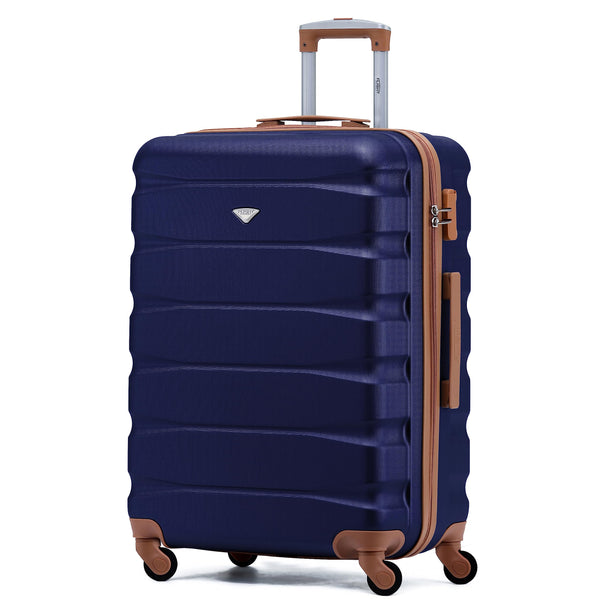 Flight Knight Set of 3 Lightweight 4 Wheel ABS Hard Case Suitcases Cabin & Hold Luggage Options Approved for Over 100 Airlines Including easyJet, British Airways, Ryanair, Jet2 & Many More