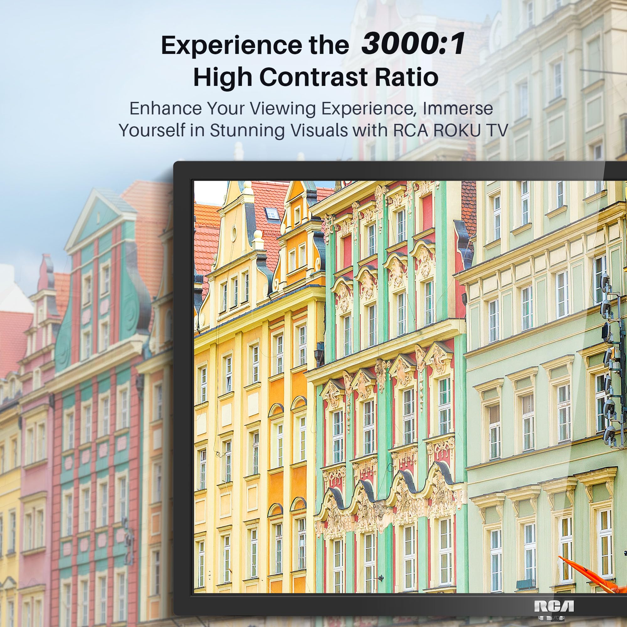 RCA RB24H2CU 24" inchFreeview HD TV DVB-T2/C/S2 Dolby Digital Audio, LED Backlighting Display, HDMI VGA PC SCART USB Travel Small TV for Motorhome and Campervan,Caravans,12 Volt