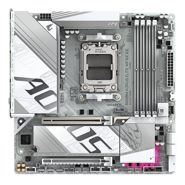 GIGABYTE B850 AORUS ELITE WIFI7 Motherboard - AMD Ryzen 9000 Series CPUs, 14+2+2 Phases Digital VRM, up to 8200MHz DDR5 (OC), 1xPCIe 5.0 + 2xPCIe 4.0 M.2, 2.5 LAN, WIFI 7, USB 3.2 Gen 2x2