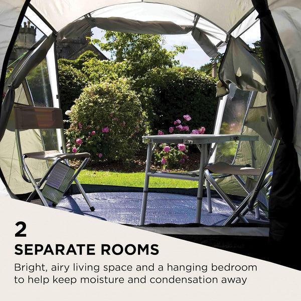 Coleman Tent Coastline 3 Plus, compact 3 man tent, 3 person tunnel tent, lightweight camping tent with awning and windows, Waterproof thanks to 3,000mm water column