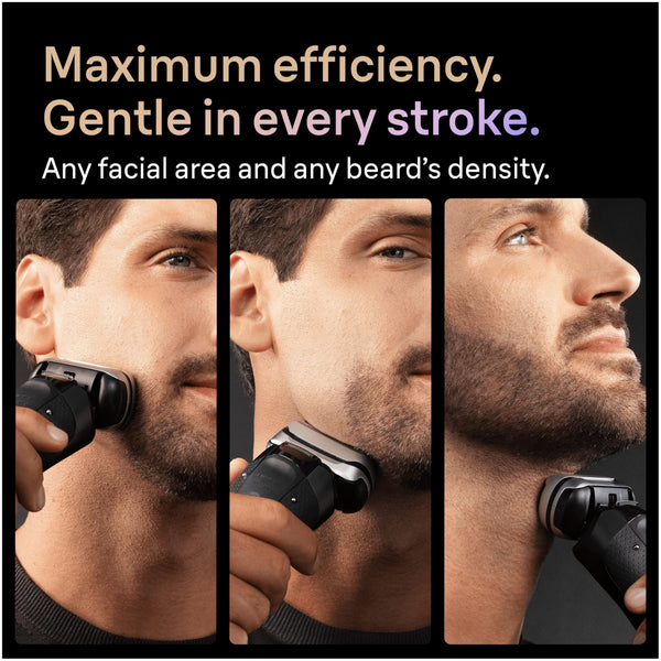 Braun Series 9 PRO+ Electric Shaver, 5+1 Ultra Thin Precision Blades, Pro SensoAdapt, Up to 60 min, Charging Stand, Wet & Dry Foil Razor for Men, 9610SI, Black