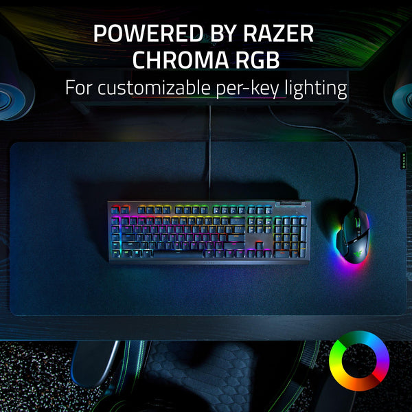 Razer BlackWidow V4 X Minecraft Edition - Mechanical Gaming Keyboard - Chroma RGB (Green Mechanical Switches, 6 Dedicated Macro Keys, Doubleshot ABS Keycaps) US Layout | Minecraft