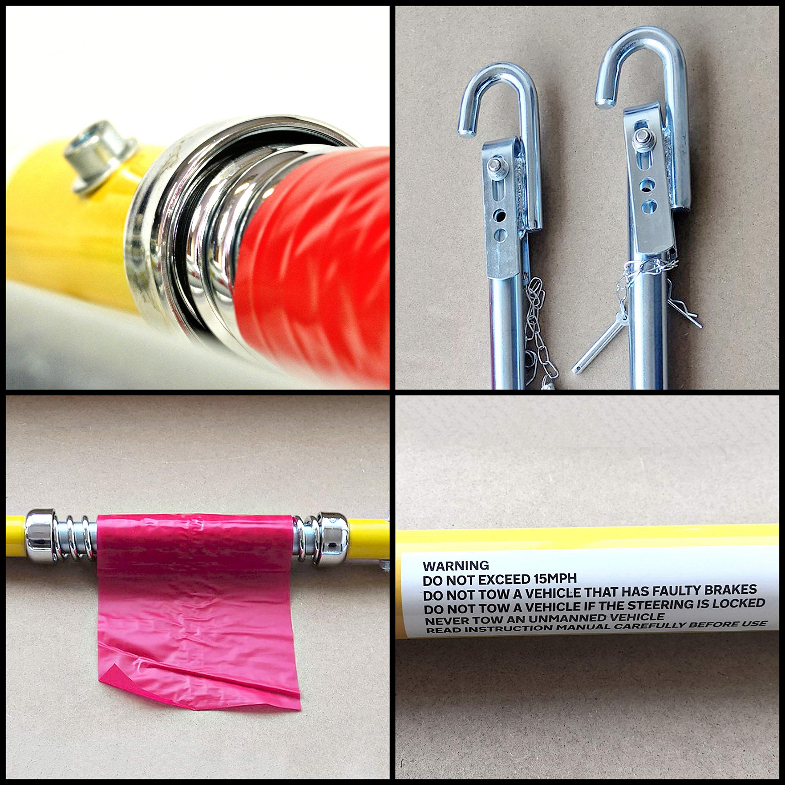 AA 2T 3.5 m Tow Rope AA6189 – Yellow Strap-Style Towing Belt for Car Breakdowns Other Vehicles up to 2 Tonnes