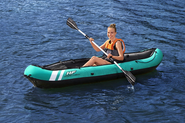 Hydroforce Ventura Kayak Set, Inflatable Boat Set With Hand Pump, Paddle And Storage Bag, Multiple Styles