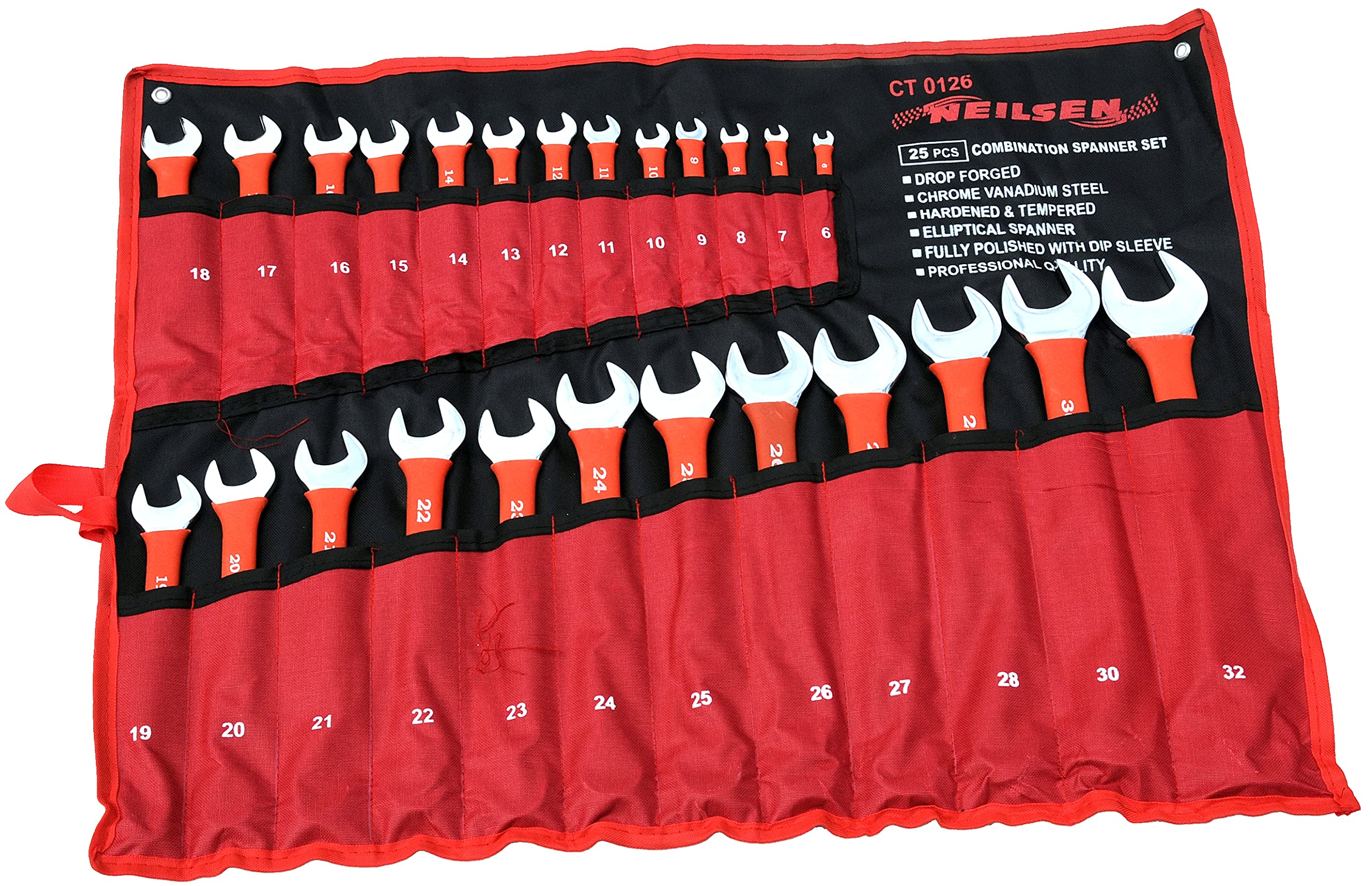 Neilsen CT0126 6-32 mm Combination Spanner Set - (25-Piece)