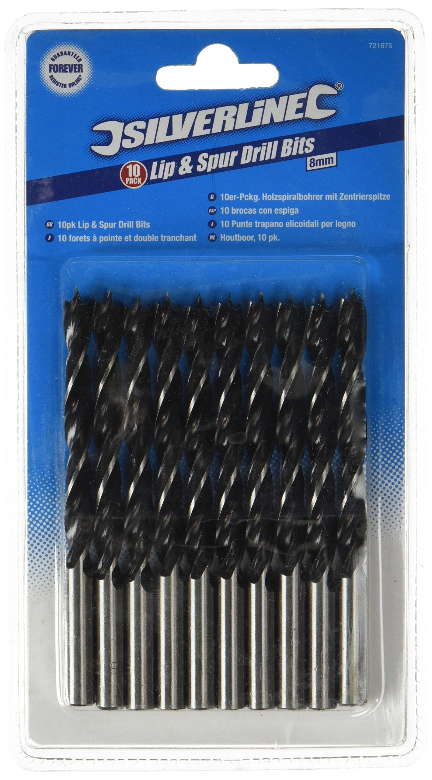 Silverline 425714 Lip and Spur Drill Bits 6 mm 10pk